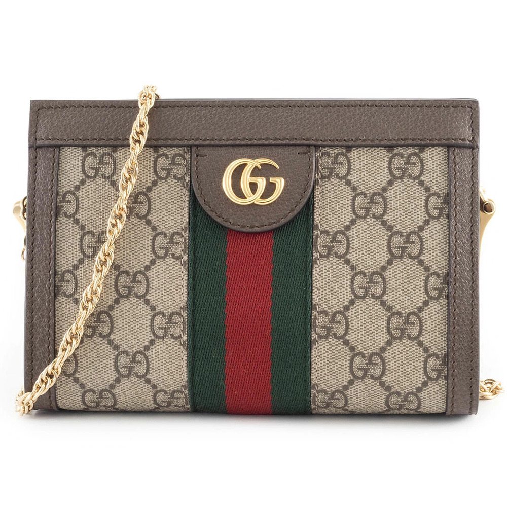 Gucci Shoulder Bag Crossbody GG Supreme Ophidia Beige Brown